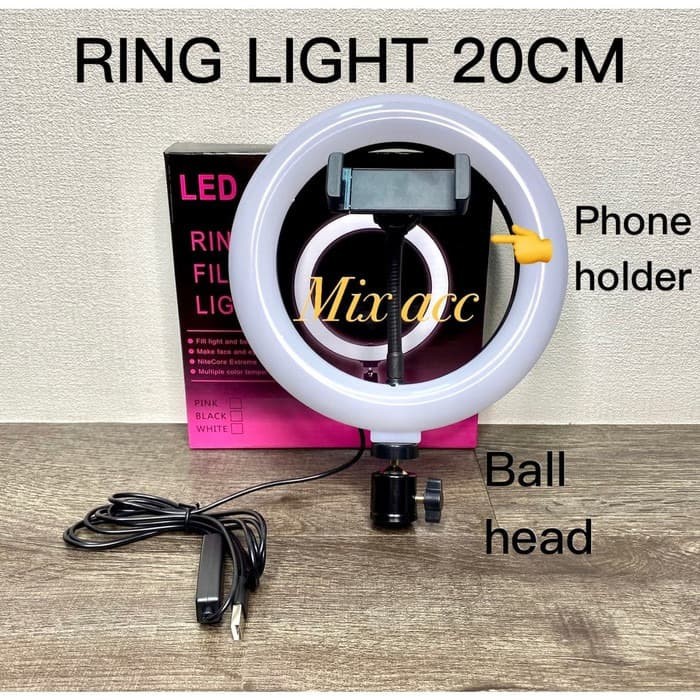 MIXIO RING LIGHT LED 26CM 20CM 16CM Make Up Vlog Live streaming