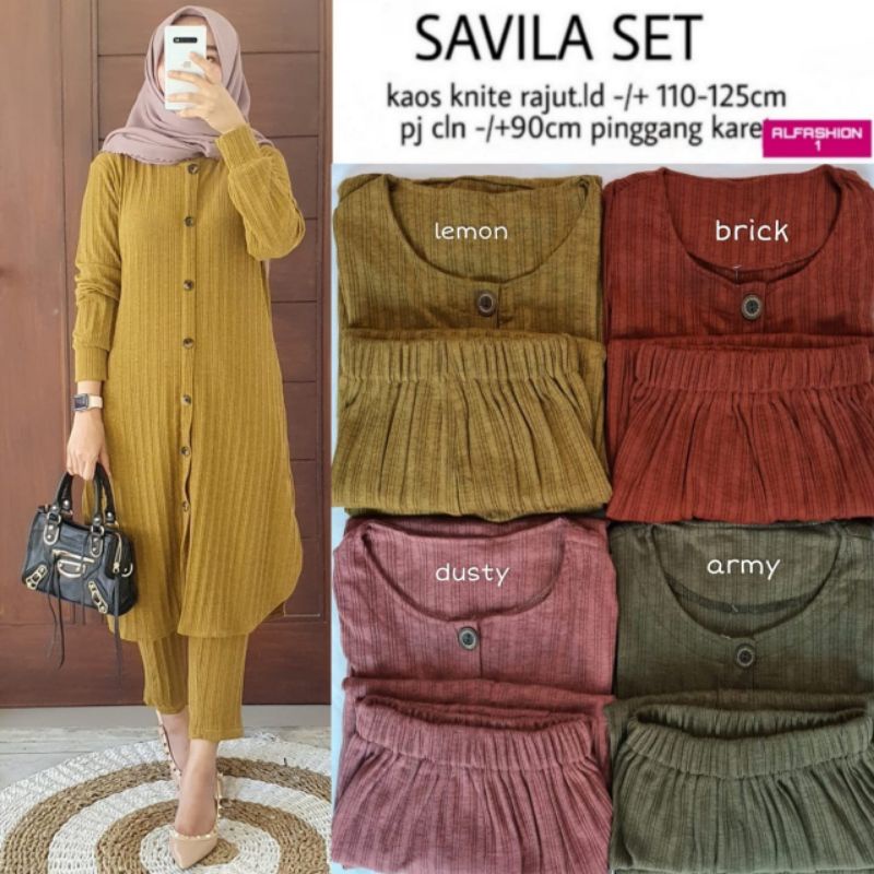 SAVILA SET ORIGINAL PRODUK NEW BY ALFASHION