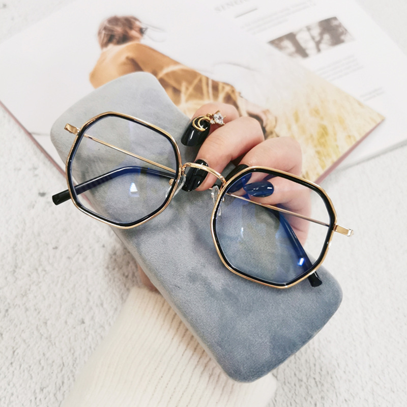 (YUZHU) TERSEDIA &amp; COD Frame Kacamata Anti Radiasi Wanita Korea Gaya Besi Frame Anti Biru Light Eyeglasses for Women