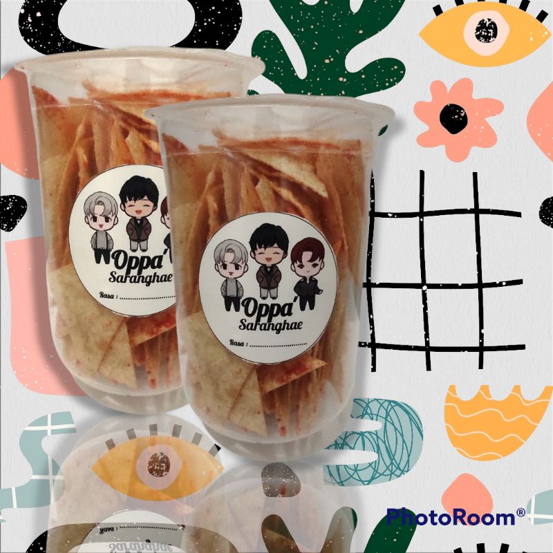 

Oppa Saranghae (Cemilan Opak in Cup)