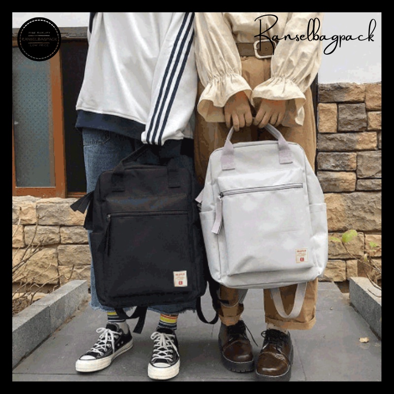 Tas Ransel Wanita - Tas Sekolah Kuliah Kerja Traveling Kekinian Model Fashion Korea Terbaru Murah Bagus Laptop Tahan Lama Favorit Multifungsi Stylish Backpack Import Lokal Original Remaja Dewasa Perempuan Cewek