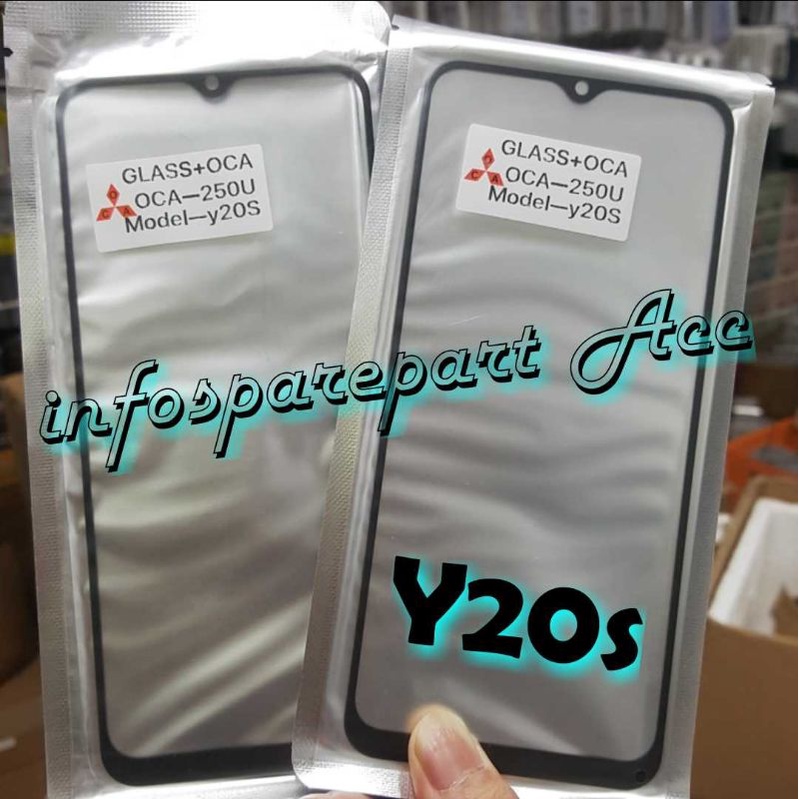 kaca lcd vivo Y20s glass