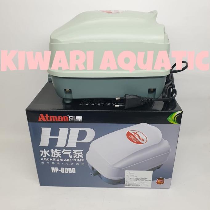 Atman HP 8000 Air Pump pompa Udara Aerator Kolam / Hidroponik HP8000
