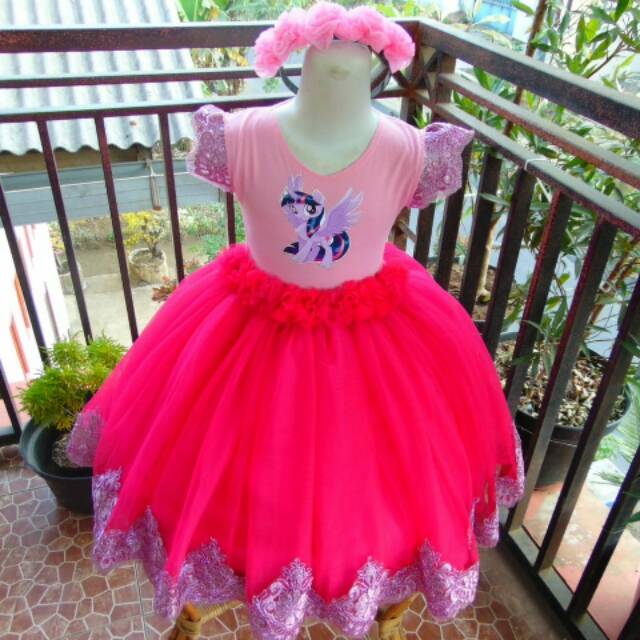 Dress tutu sablon