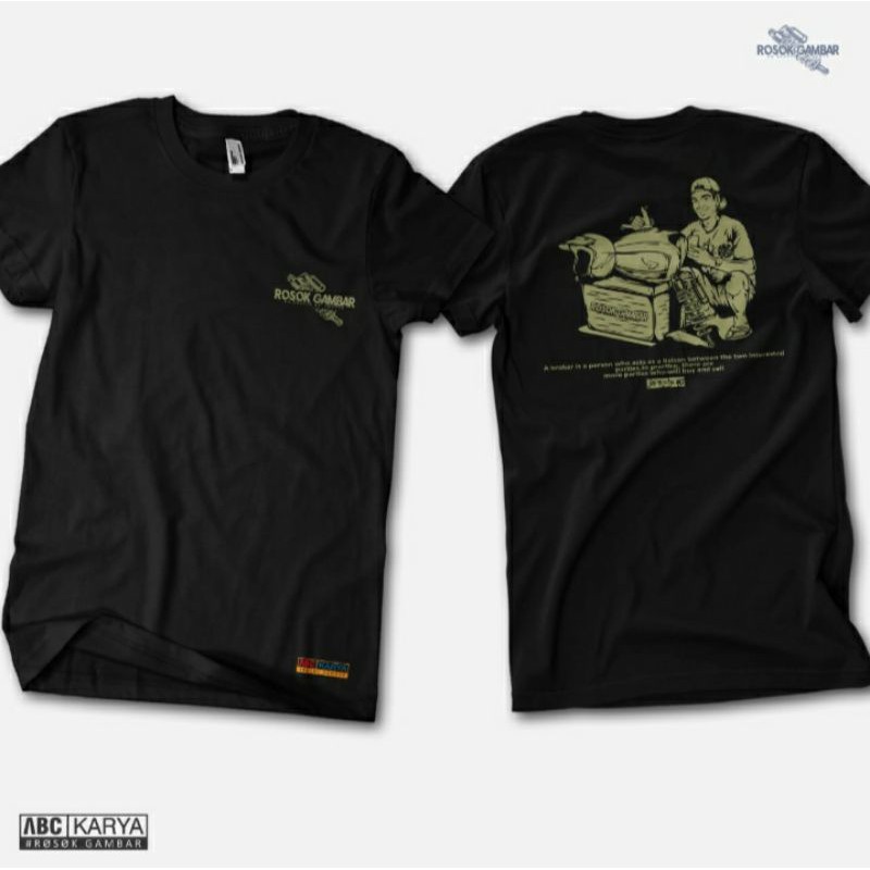 Kaos Rosok Gambar Original Hitam