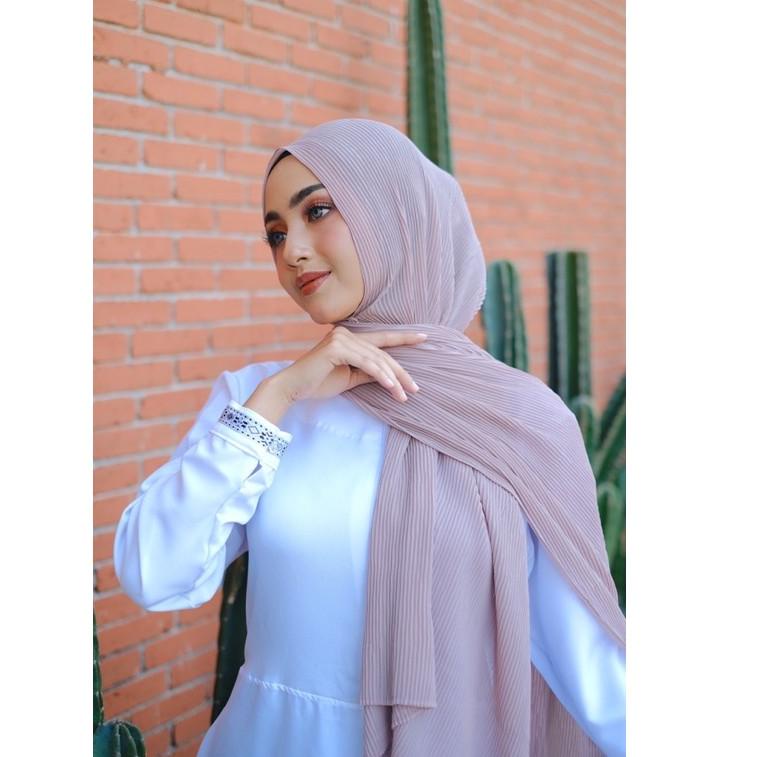 Harga TERMURAAH.. safia chiffon/pashmina plisket full/pashmina plisket import/premium plisket