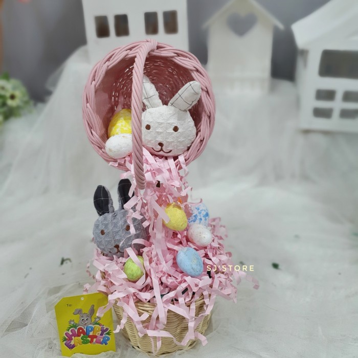 

Aksesoris hiasan paskah kelinci easter bunny eggs kado hampers hadiah