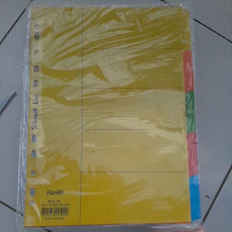 

Devider kertas kertas pembatas A4 5 Warna