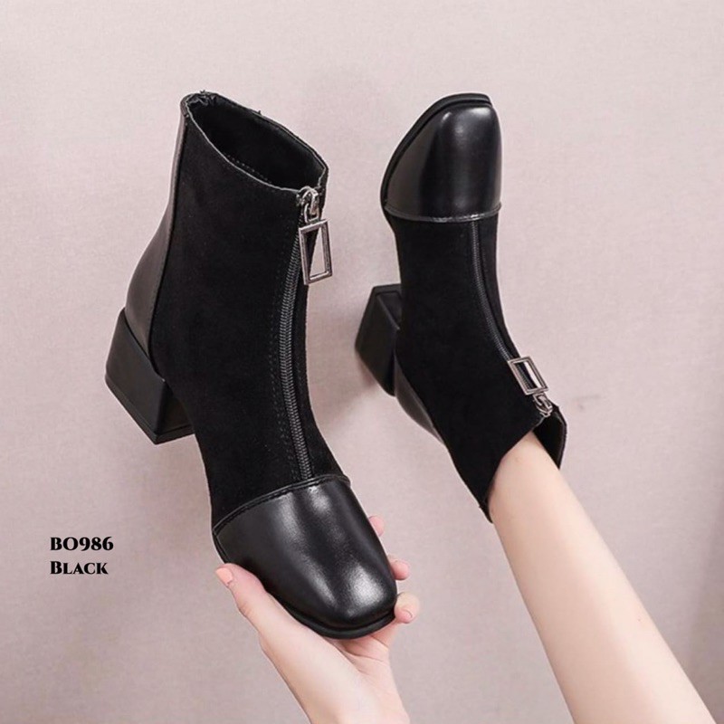 BT36 SEPATU ANKLE BOOTS IMPORT WANITA KOREA BRITISH INGGRIS ORIGINAL