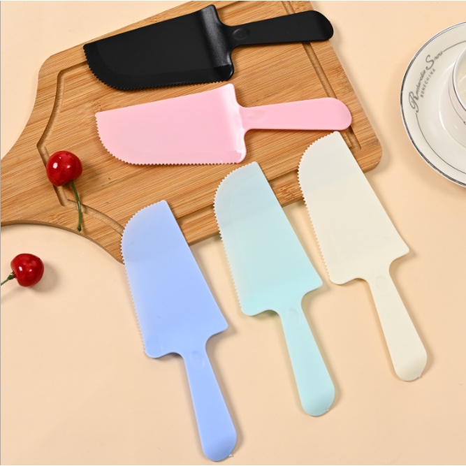 1pc High Quality Plastic Pastry Shovel Disposable Cake Knife / Pie pizza cheese pastry Western Cooking Tools Server Divider Knives