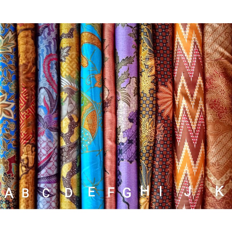 Kain Batik Semi Sutera Mojang Pria dan Wanita (lb 115) Harga per 0.5 Meter