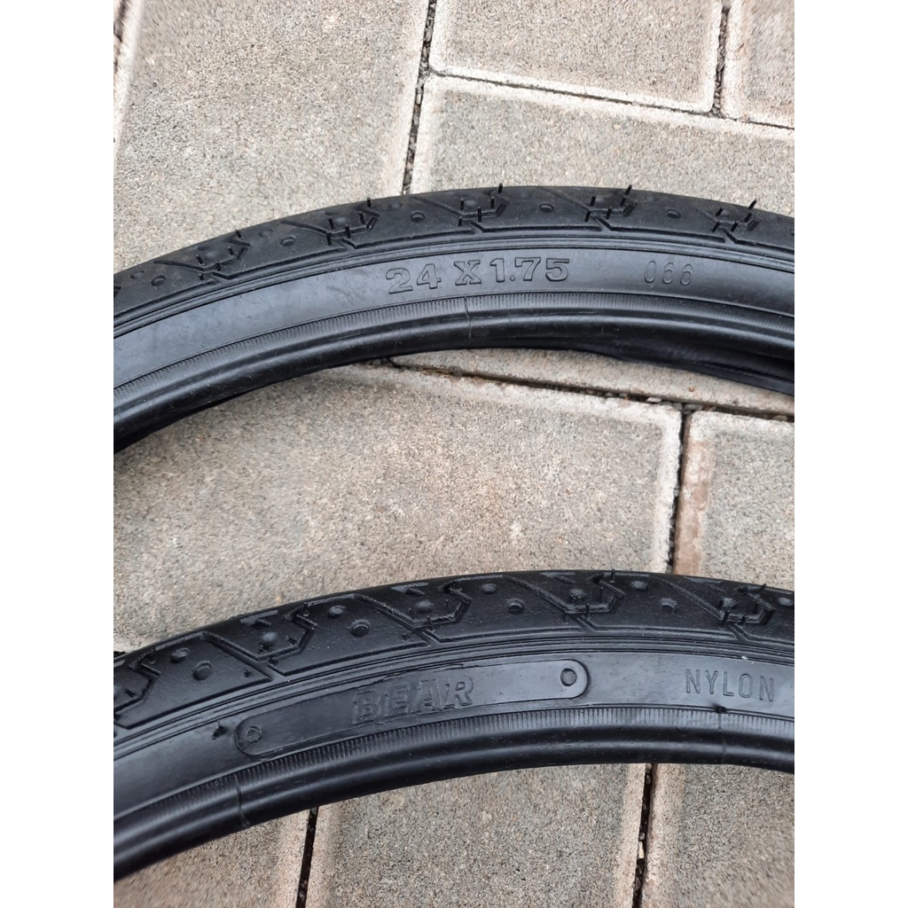 TERMURAH!!! Ban Luar Sepeda Ukuran 24 x 1.75 / BEAR Hitam / Satuan / Realpict