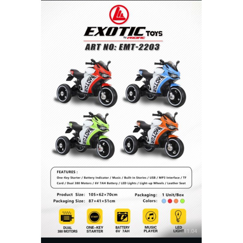 Motor Aki Anak Exotic EMT-2203