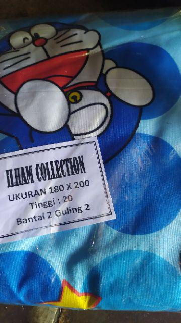 Sprei Home Made Klaten Doraemon No 1,2&3 Murah Berkualitas/180x200 Sprei/160x200 Sprei/sprei Bantal