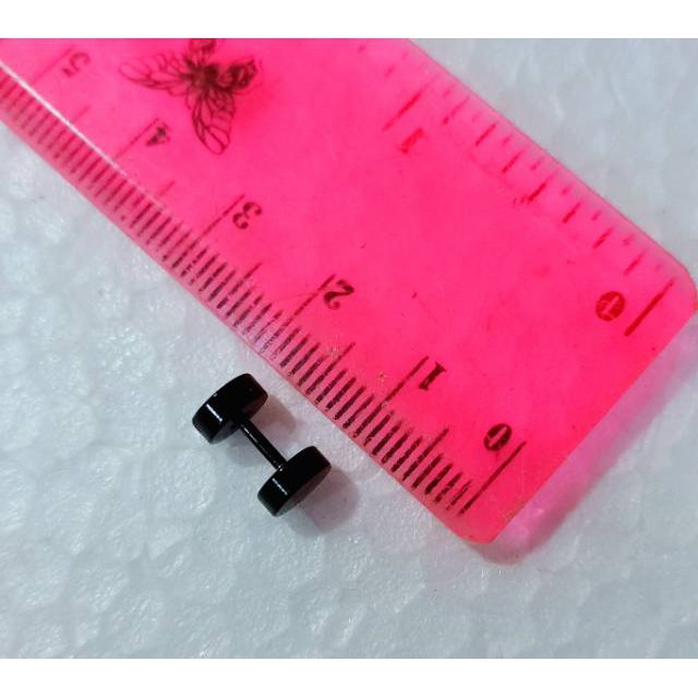 grosir  Anting barbell kecil isi 12 pcs polos