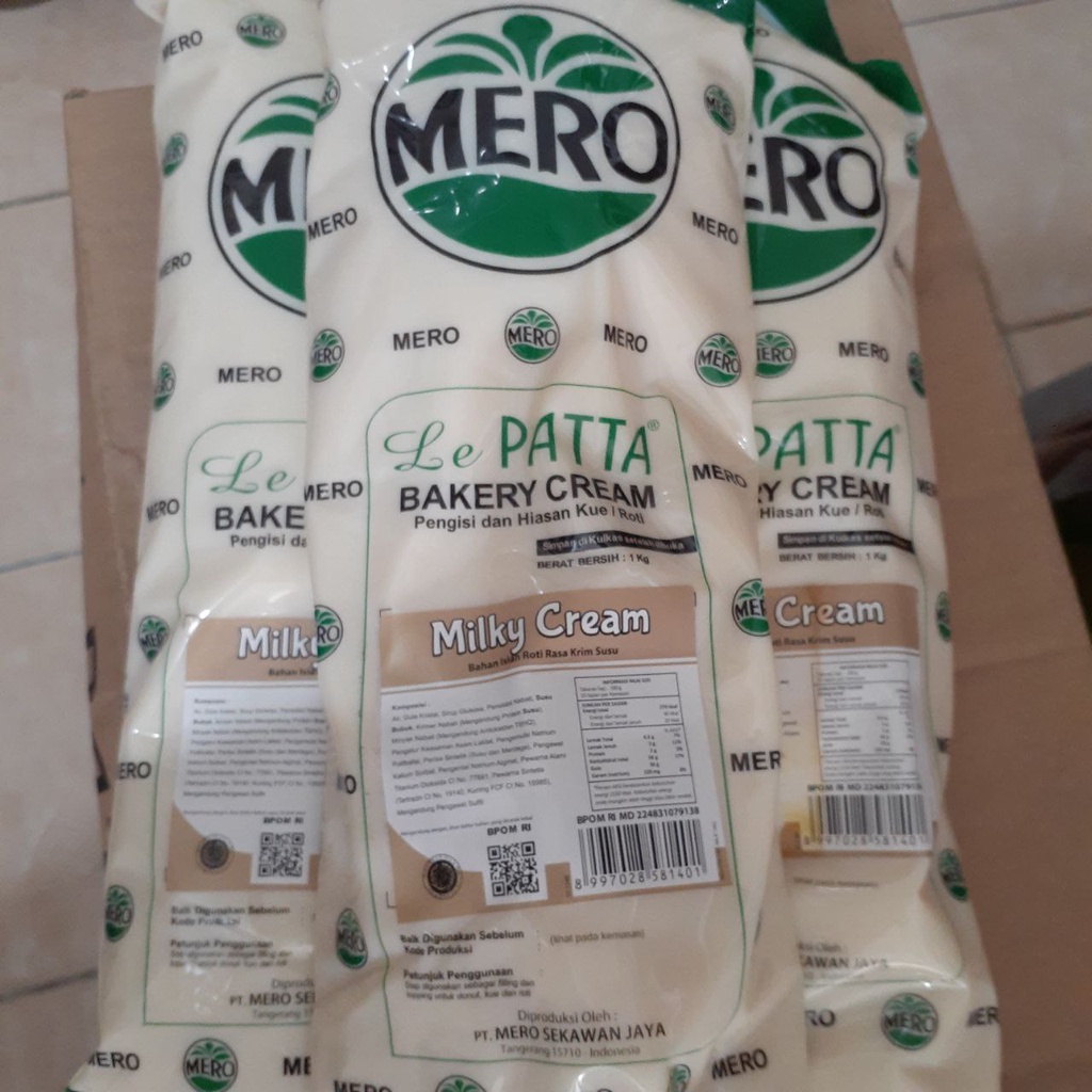 

LePatta Bakery Cream Pengisi dan Hiasan Kue atau Roti 1kg
