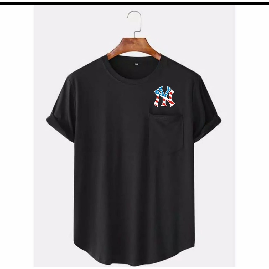 BISA COD / KAOS POCKET NY // baju  lebaran / kaos terlaris / alipio fashion