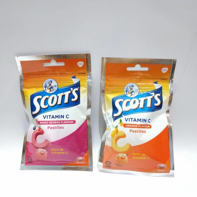 

Scott Vitamin C Pastilles Rasa Jeruk Atau Mixed Berries Permen Scott