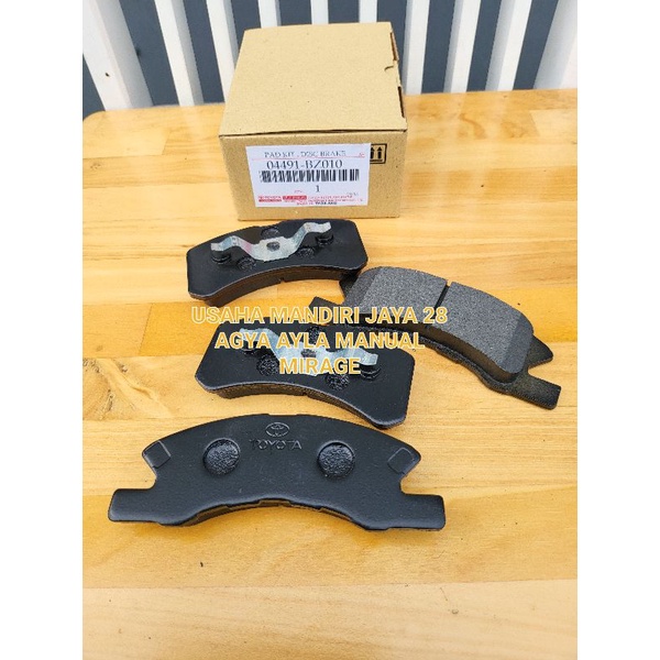 KAMPAS REM DEPAN- BRAKE PAD FRONT AGYA/AYLA MANUAL 04491-BZ010