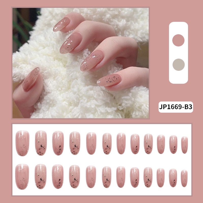 Kuku Palsu 【1box 24pcs+free lem】Nikah kuku Wedding False Nailart Pengantin Tangan bagusi
