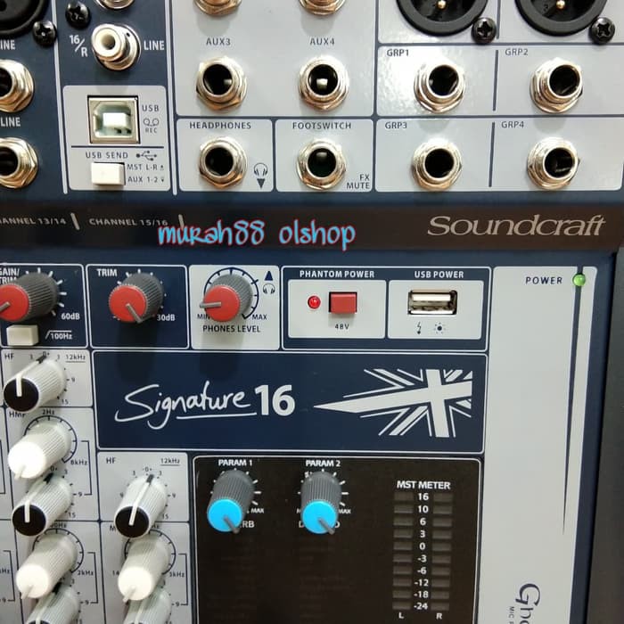 mixer audio soncraft soundcrafts soundcraf signature 16 signature16