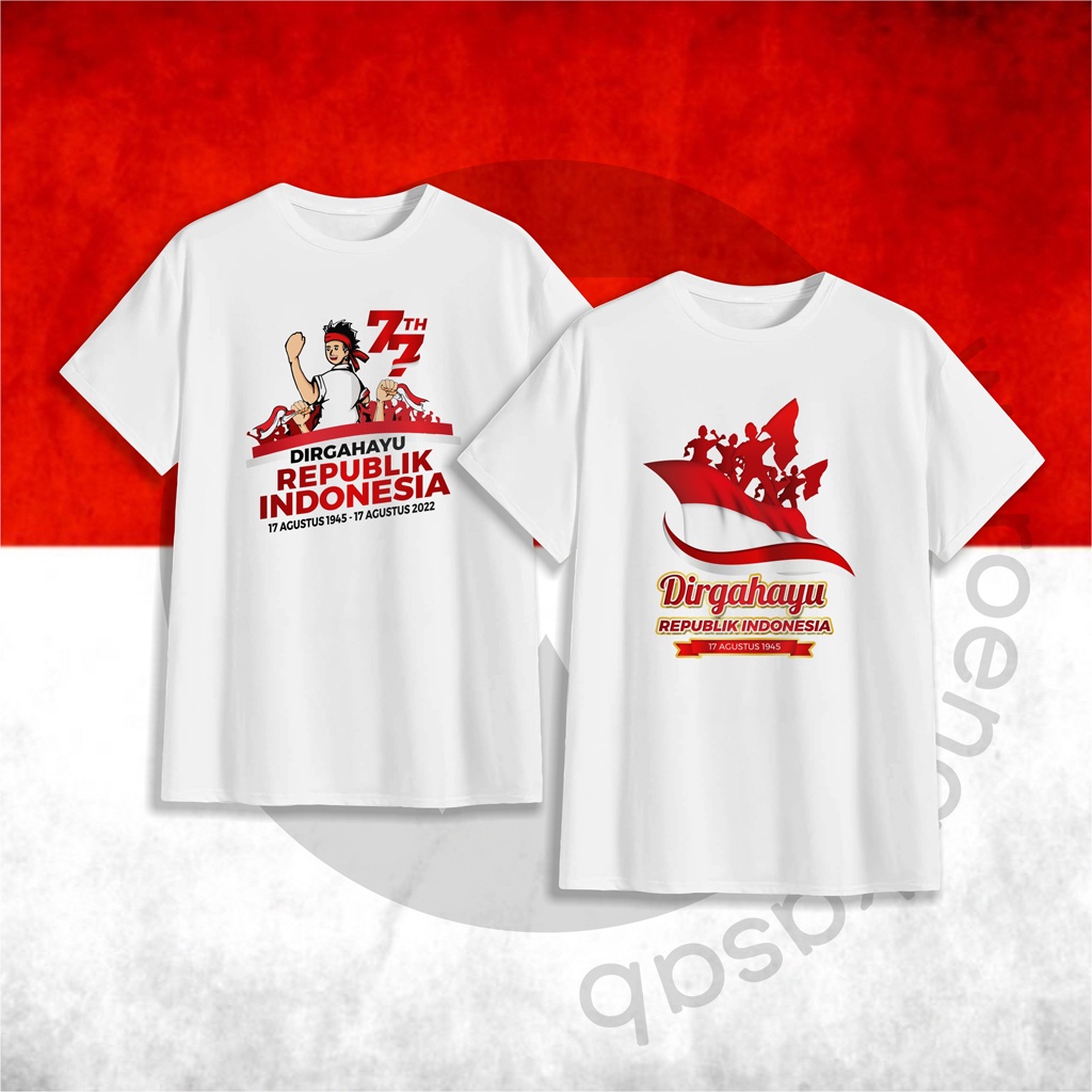 KAOS ANAK AGUSTUSAN 2022 / KEMERDEKAAN INDONESIA 2022 / HUT RI 77 2022 / MERDEKA