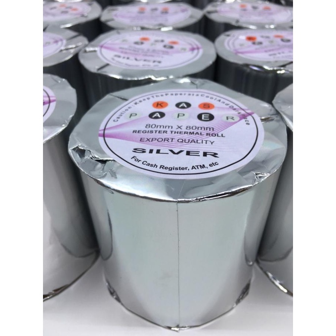 

PAKET Kertas Thermal Paper Roll Kaspaper 80 x 80 isi 6 Roll Star Seller Termurah