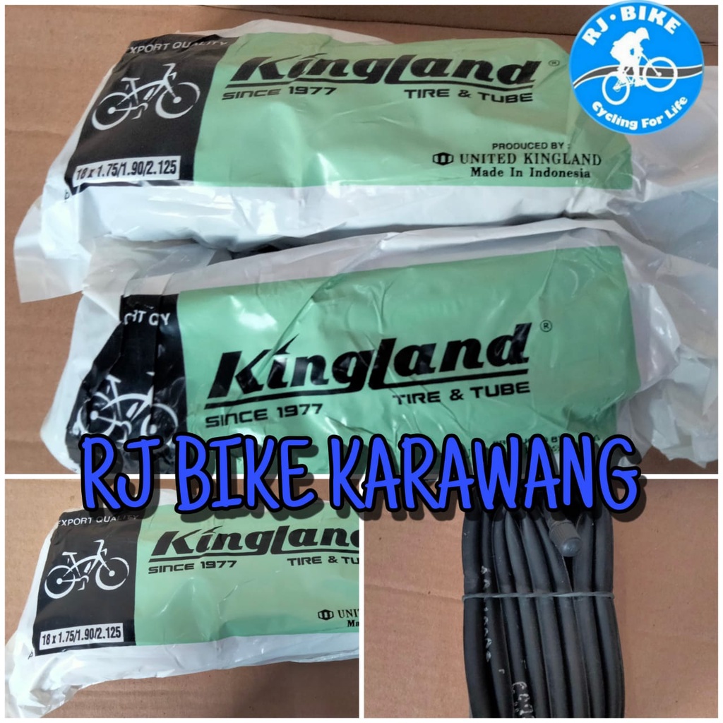 BAN DALAM SEPEDA KINGLAND 18 X 1.75-2.00 PENTIL MOTOR