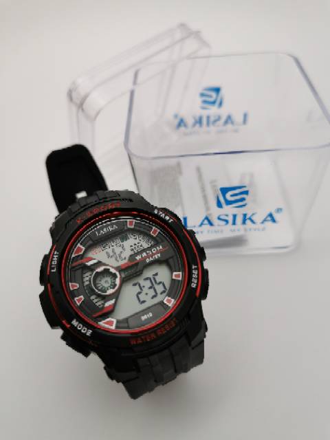 Jam tangan digital Sporty Pria water Resist Lasika 619