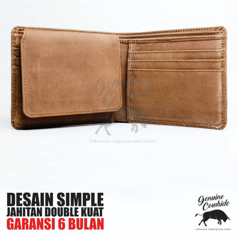 Dompet Pria Kulit Asli Jenis Crazy Horse Leather Full Kulit