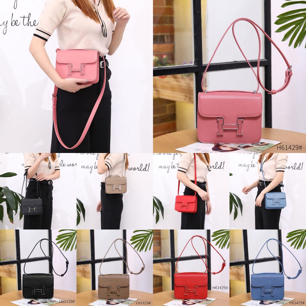 HOT ITEM  TAS WANITA HM CONSTANCE Epsom Leather Bag H61429F