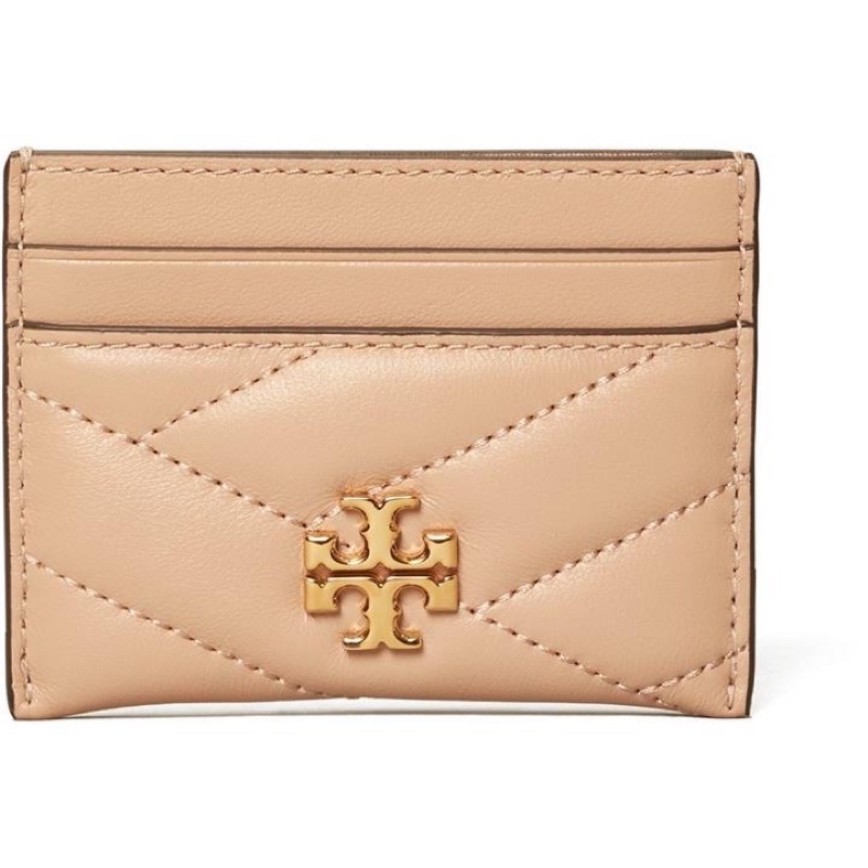 Tory Burch Kira Chevron Card Holder Peach