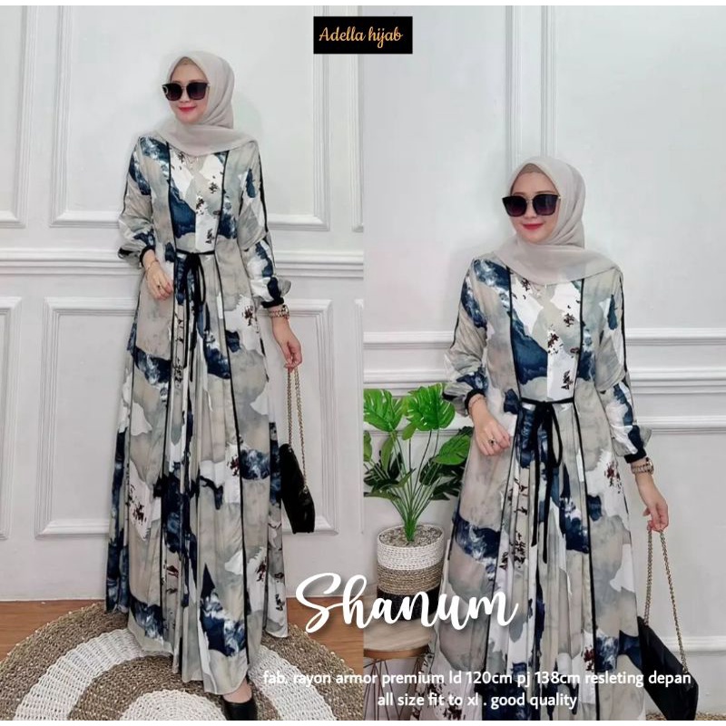 Gamis wanita rayon / kinara/shanum/nilam maxy dress