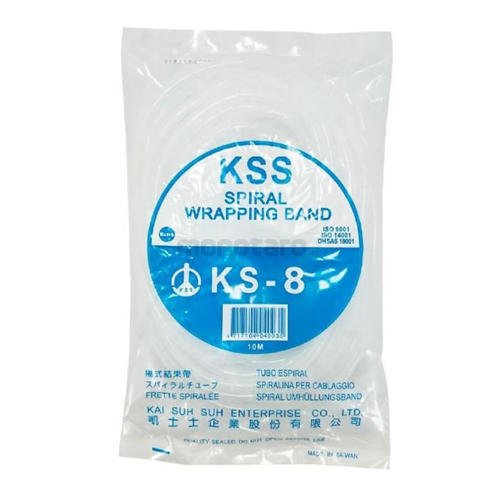 Original KSS KS 8 Spiral Wrapping Band Bungkus Rapi Kabel Per Bungkus