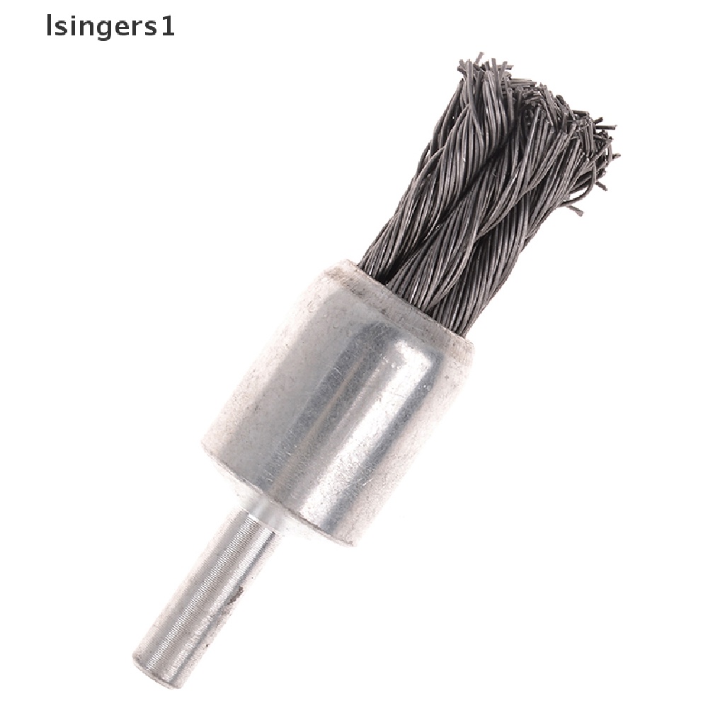 (lsingers1) Sikat Kawat stainless steel 20mm Dengan shank 1 / 4 &quot;Untuk Gerinda