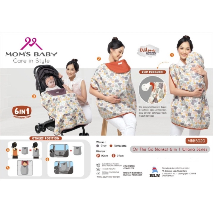 Mom's Baby Wilona Blanket Baby / Selimut Bayi 6in1 MBB5020