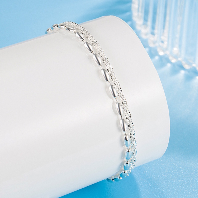 Gelang Sterling Silver 925 Model Double Layer Untuk Wanita