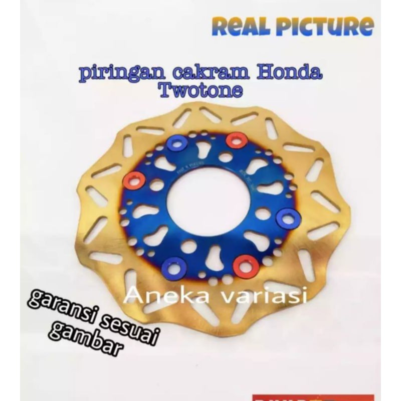 piringan rem cakram disc twotone  - stndar depan all beat - Vario 125 110 spacy scoopy