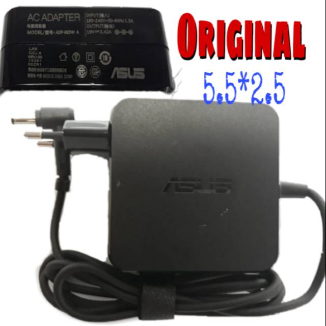 Adaptor AC Adaptor Laptop ASUS Vivobook  19V-3.42A 5.5*2.5mm Slim Colok langsung ORIGINAL