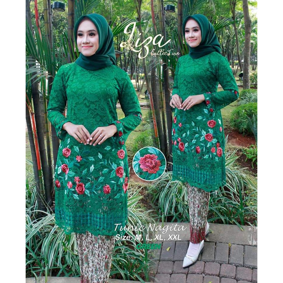 NEW ARRIVALS SET KEBAYA TUNIK BRUKAT BORDIR NAGITA NEW ARRIVALS SET KEBAYA TUNIK BRUKAT BORDIR NAGITA