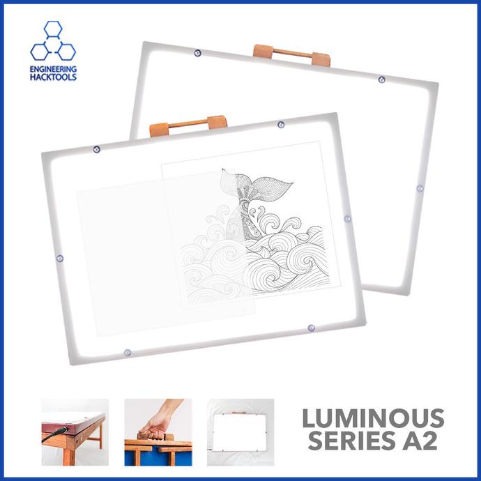 

[[COD]] Meja Gambar Tracing/Jiplak Portabel Ukuran A2 dengan LED - without box NEW Kode 972