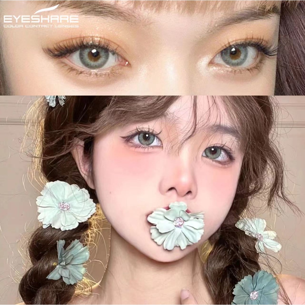 [✅COD] Softlens Mata Normal RUSSIANGIRL Lensa Kontak Warna Alami Softlens Murah Normal Softlens Minus 0.00 Korea Cokelat Grey Soflen