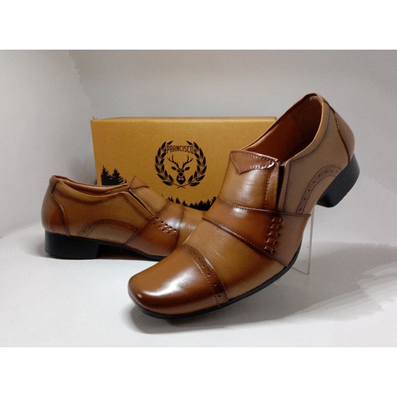 sepatu pantofel pria formal bahan kulit asli original leather PRANCISCO