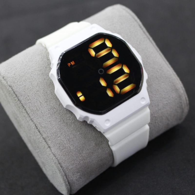 Jam led watch octagon free GIFT box