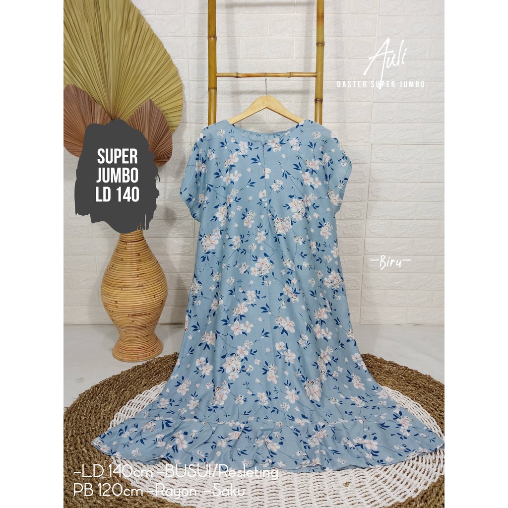 LD 140cm (40 Motif) Daster SUPER JUMBO dan Daster Kaftan LD 150cm Ruffle (Part 1) Daster Rempel JUMBO Daster Viral-Auli Abu