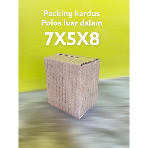

PACKING KARDUS POLOS 7X5X8 / Kardus packing /packingan kardus