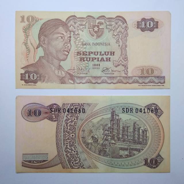 Uang Lama 10 Rupiah Sudirman 1968