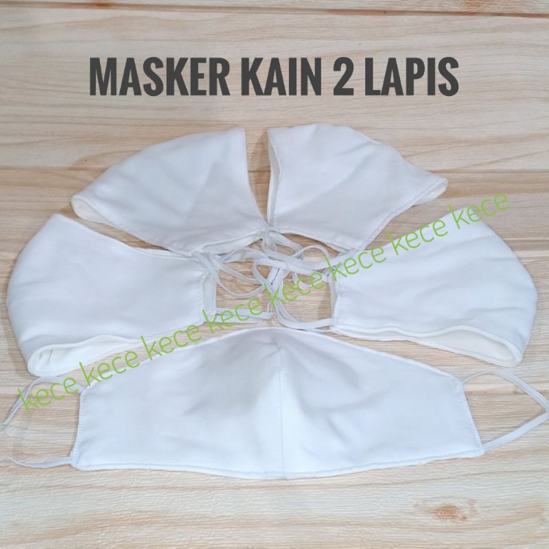 MASKER KAIN NON MEDIS 2 PLY/LAPIS MOTIF || MASKER KAIN EARLOOP WASHABLE (DAPAT DI CUCI)