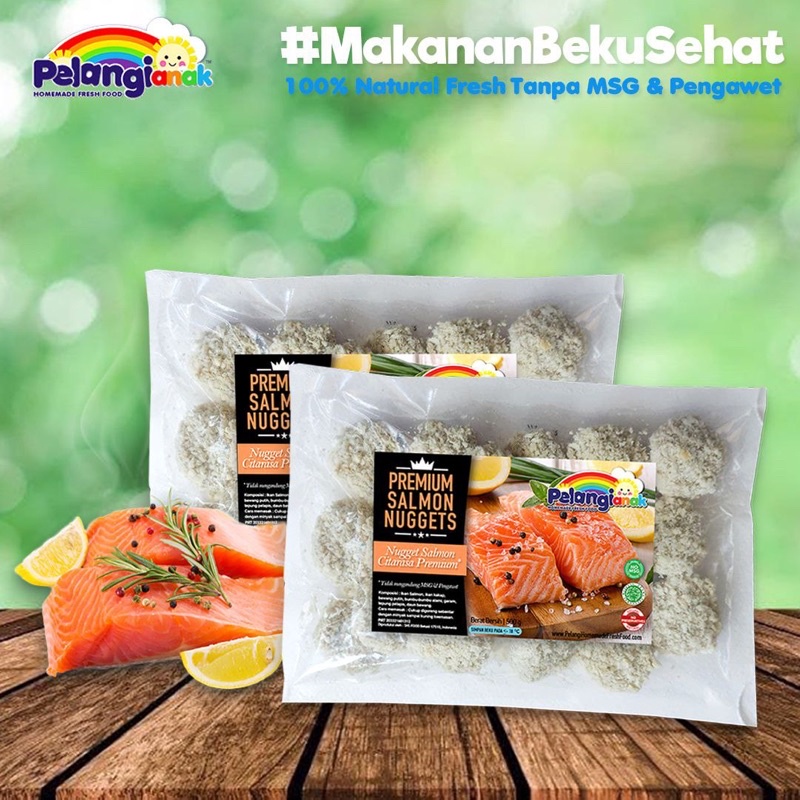 

Nugget Salmon Original Alami tanpa Pengawet dan Non Msg