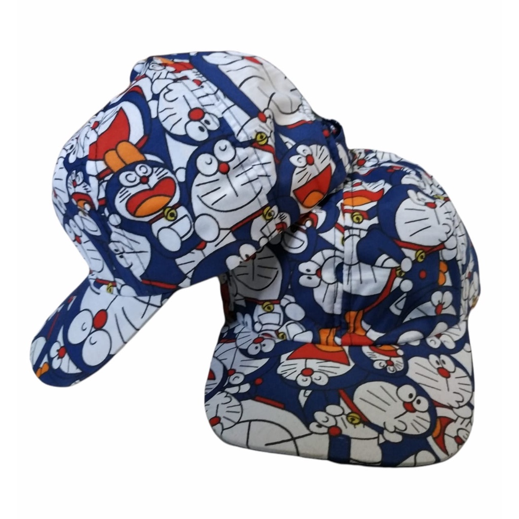 Topi anak- anak karakter doraemon/topi anak pria dan wanita usia 3-7 thn gaya imut dan trendy/bisa COD